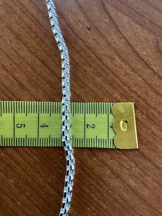 Braccialetto d'argento unisex lungo 29 cm