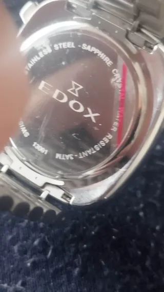Reloj Edox Cronógrafo Esfera Azul