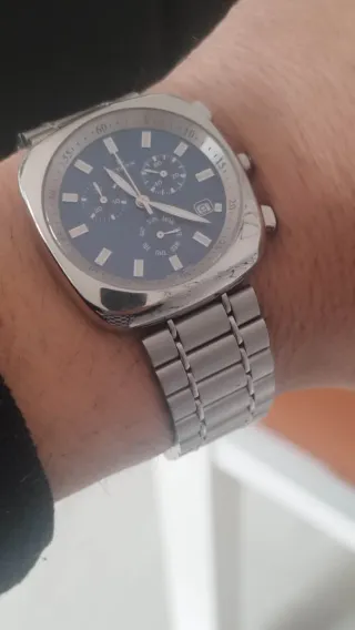 Reloj Edox Cronógrafo Esfera Azul