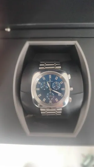 Reloj Edox Cronógrafo Esfera Azul