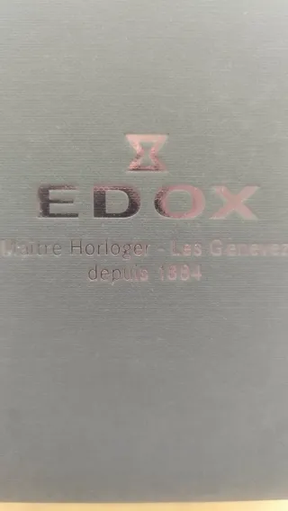 Reloj Edox Cronógrafo Esfera Azul