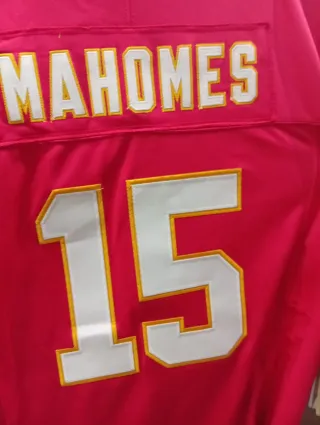 Camiseta NFL Mahomes 15 Chiefs Roja
