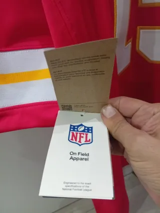 Camiseta NFL Mahomes 15 Chiefs Roja