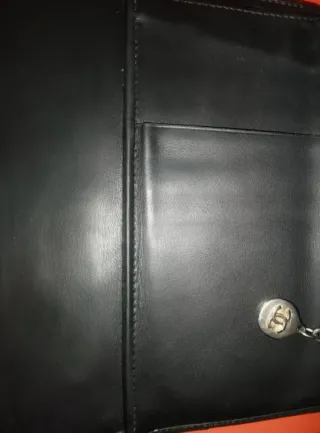 Portafoglio Chanel nero trapuntato