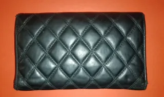 Portafoglio Chanel nero trapuntato