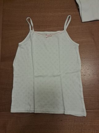 Pack 6 camisetas interiores tirantes niña 6-8 años