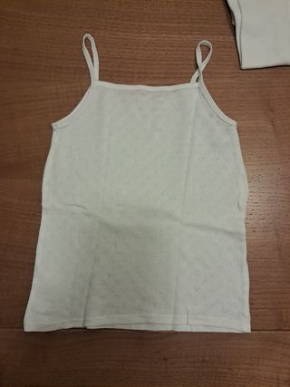 Pack 6 camisetas interiores tirantes niña 6-8 años