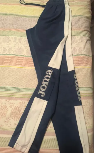 Pantalón chándal Joma hombre azul y blanco