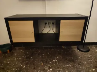 Mueble Kallax Negro y Madera