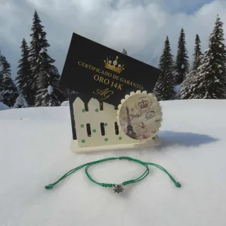 Pulsera Oro 14K Hecha a Mano