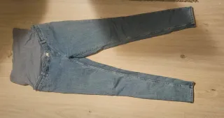 Pantalón vaquero premamá azul