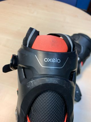 Patines en línea negros y naranjas talla:  41