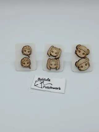 Pendientes madera personalizados