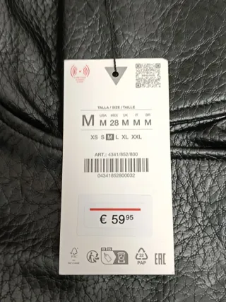 Chaqueta efecto piel Zara viral Talla M