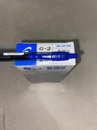 Bolígrafo Pilot G2 07 Tinta Azul Gel 20u