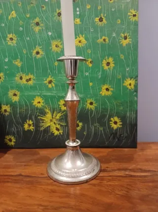 Portacandele in argento stile classico