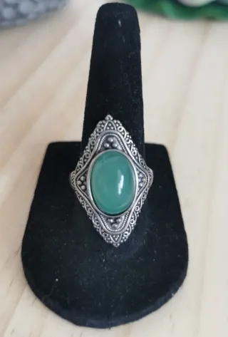 Anillo Aventurina Natural tamaño Ajustable.