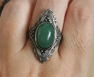 Anillo Aventurina Natural tamaño Ajustable.