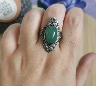 Anillo Aventurina Natural tamaño Ajustable.