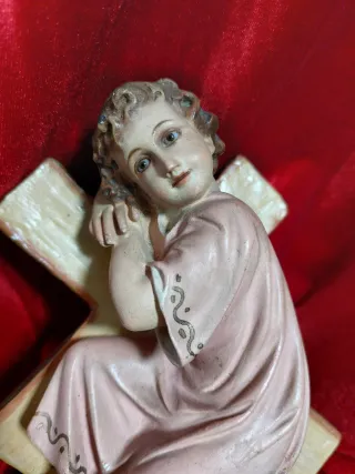 Niño Jesús Cruz Olot 19 cm