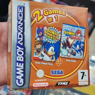 Sonic Advance + Sonic Battle GBA