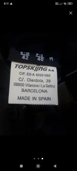 Pantalones de esquí negros con tirantes