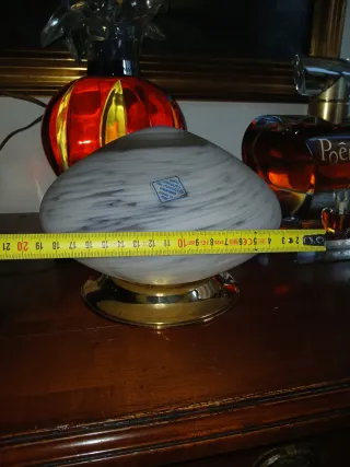 Lampada da tavolo in vetro Murano