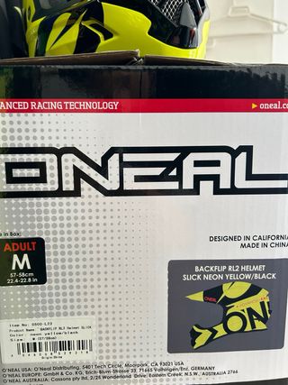 Casco O'Neal Descenso Amarillo