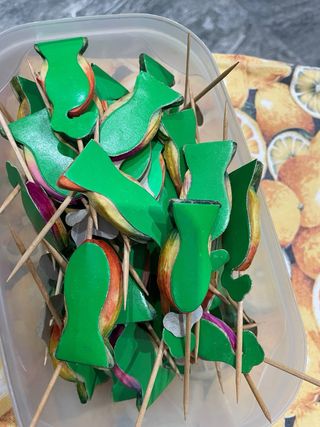 Decorazioni cocktail o gelati in carta e legno