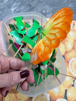 Decorazioni cocktail o gelati in carta e legno