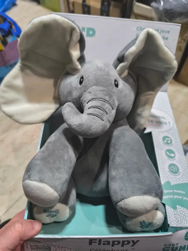 Flappy Elefante 30 cm – Peluche que canta. OJO LEE