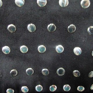 Vestido fiesta negro y plata abullonado T.38 M