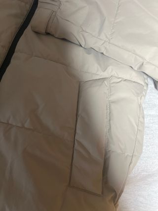 Chaqueta acolchada hombre beige