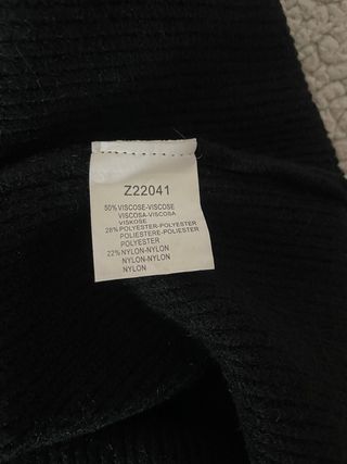 Abito lungo maglia collo alto nero