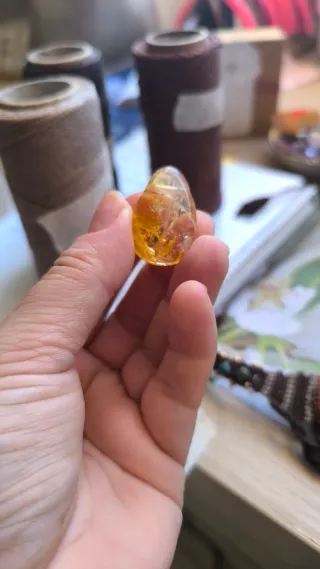 Collar Macramé con Citrino