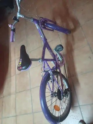 Bicicleta niña morada