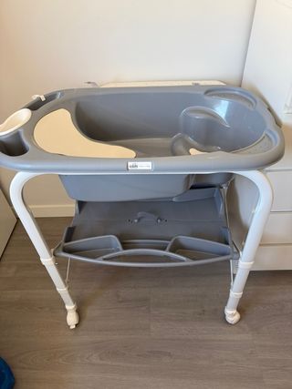 Bañera Cambiador Cam Gris y Blanca