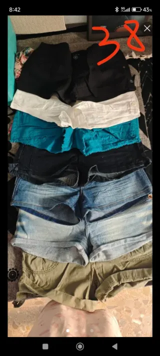 Vaqueros cortos talla 38