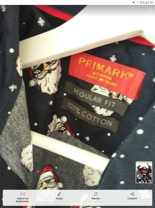 Camisa Navidad Hombre Talla M ver medidas