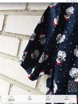 Camisa Navidad Hombre Talla M ver medidas