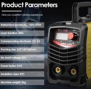 Soldador Inverter ARC-225 225A