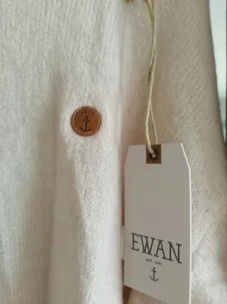 Jersey EWAN cuello alto beige talla L