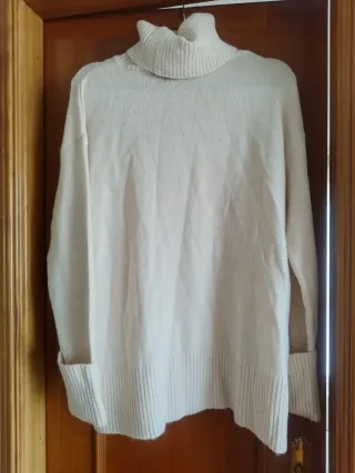 Jersey EWAN cuello alto beige talla L