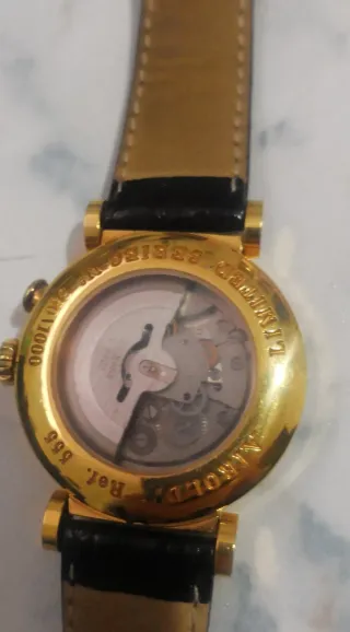 AIROLDI Orologio Automatico Oro,cinturino cocco
