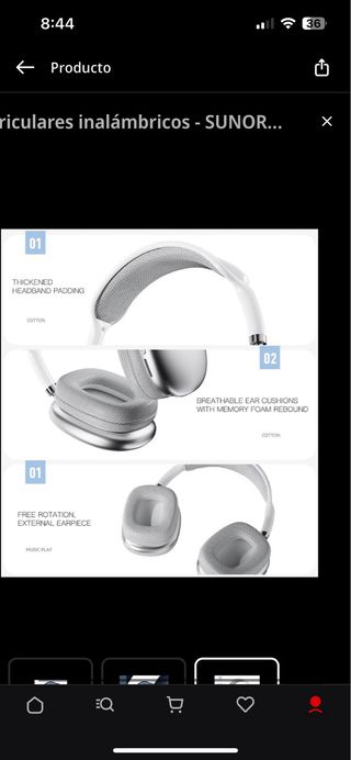 Auriculares SUNORA MAX-01 Bluetooth Azul
