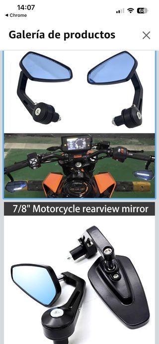 Escape Fire Torch + retrovisores KTM Duke 125