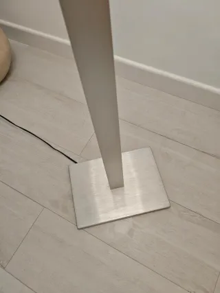 Lámpara de pie Ikea Níquel/Blanco 1.50m