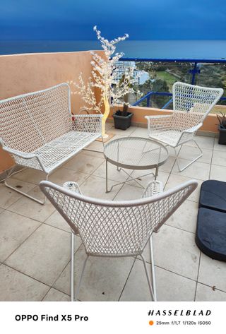 Conjunto Terraza: Sofá, Mesa y Sillas