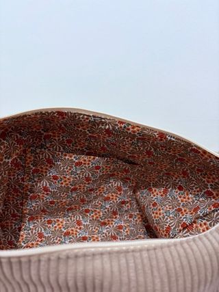 Bolso Beige Pana Hecho a Mano.