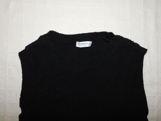 Chaleco de punto negro Stradivarius